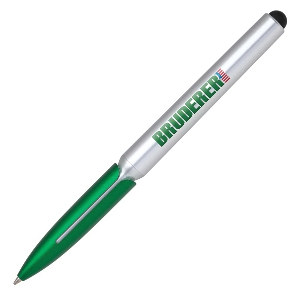 Twist-action stylus pen made of plastic available in cool metallic colors.... from ASI 90859 Tempo Industries Inc / Tempoline