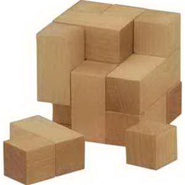 2 1/4" hard Maple cube consisting of seven three dimensional pieces... from ASI 56020 The Gavel Company / The Gavel Company