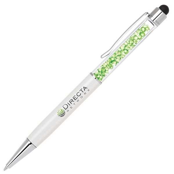 Elegant brass stylus pen with matching crystals and barrel colors.... from ASI 90859 Tempo Industries Inc / Tempoline