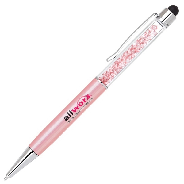 Elegant brass stylus pen with matching crystals and barrel colors.... from ASI 90859 Tempo Industries Inc / Tempoline