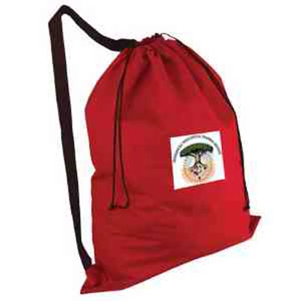 25" x 32" non-woven polypropylene drawstring laundry duffel with 1.5" shoulder... from ASI 35290 American Ad Bag Co