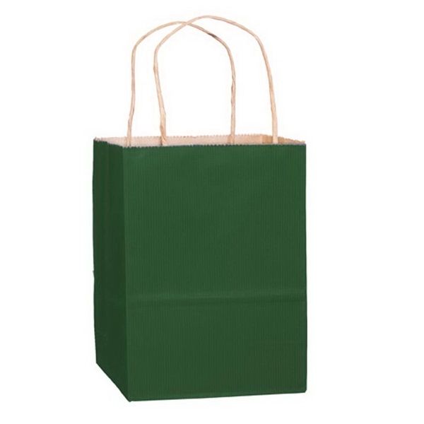 8" x 4 3/4" x 10 1/2" matte Kraft paper shopping... from ASI 35290 American Ad Bag Co