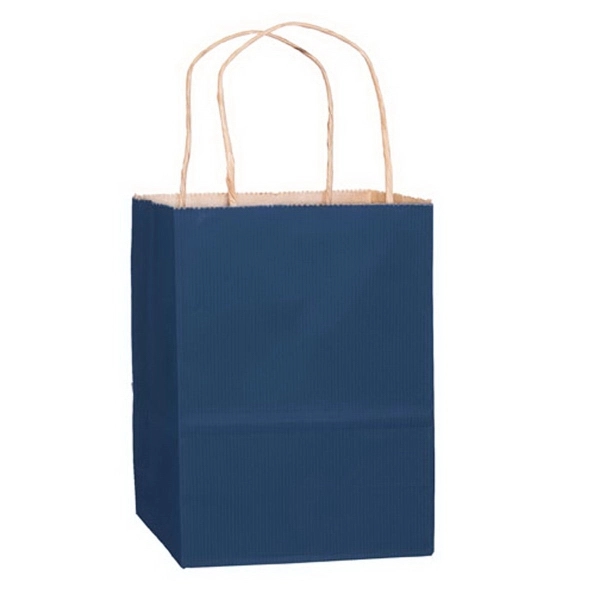 8" x 4 3/4" x 10 1/2" matte Kraft paper shopping... from ASI 35290 American Ad Bag Co