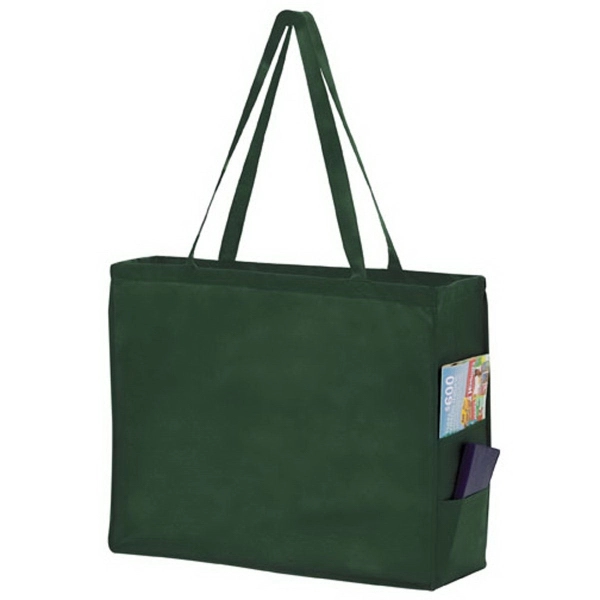 20" x 6" x 16" non-woven polypropylene tote with gusset, poly... from ASI 35290 American Ad Bag Co