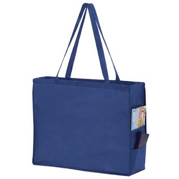 20" x 6" x 16" non-woven polypropylene tote with gusset, poly... from ASI 35290 American Ad Bag Co