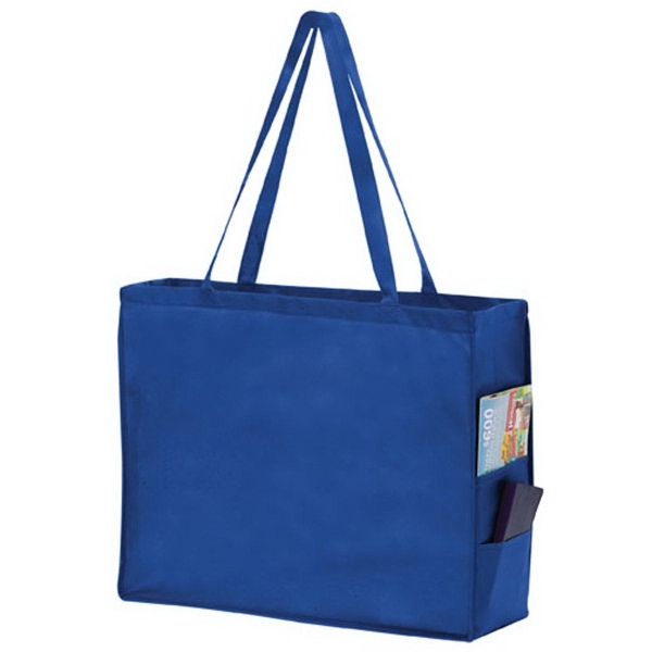 20" x 6" x 16" non-woven polypropylene tote with gusset, poly... from ASI 35290 American Ad Bag Co