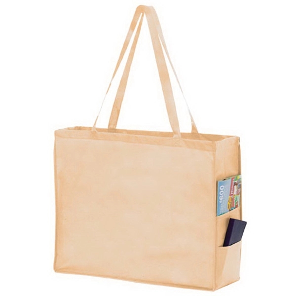 20" x 6" x 16" non-woven polypropylene tote with gusset, poly... from ASI 35290 American Ad Bag Co