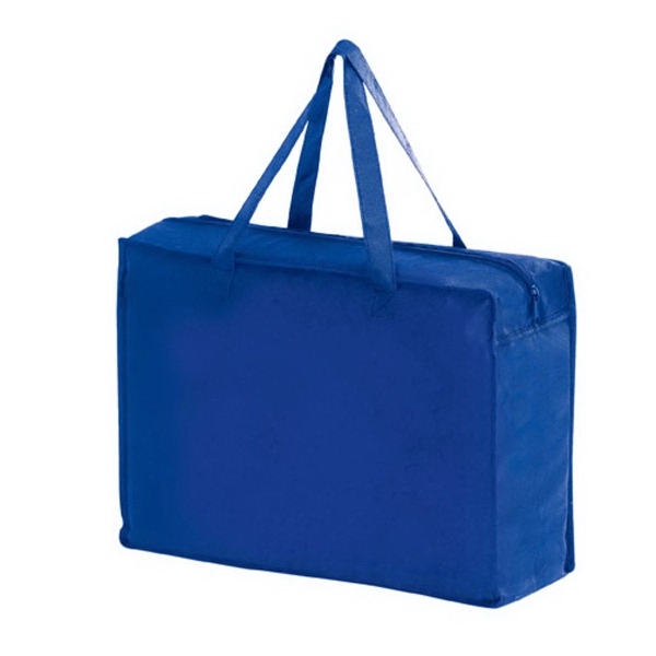 20" x 6" x 16" non-woven polypropylene briefcase-style zip tote with... from ASI 35290 American Ad Bag Co