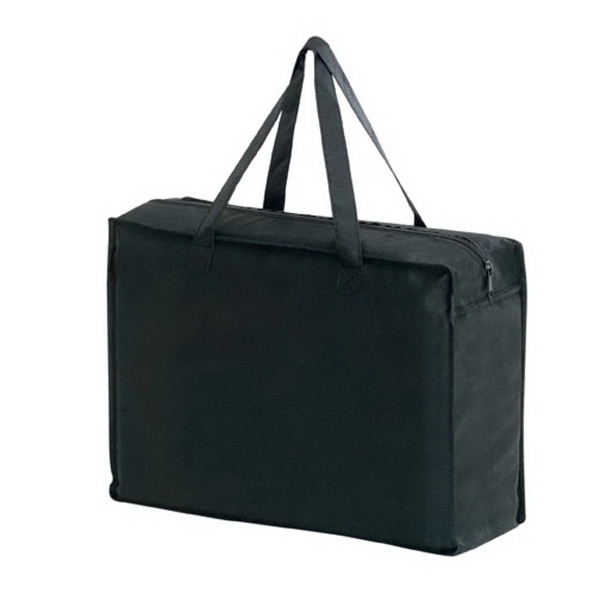20" x 6" x 16" non-woven polypropylene briefcase-style zip tote with... from ASI 35290 American Ad Bag Co