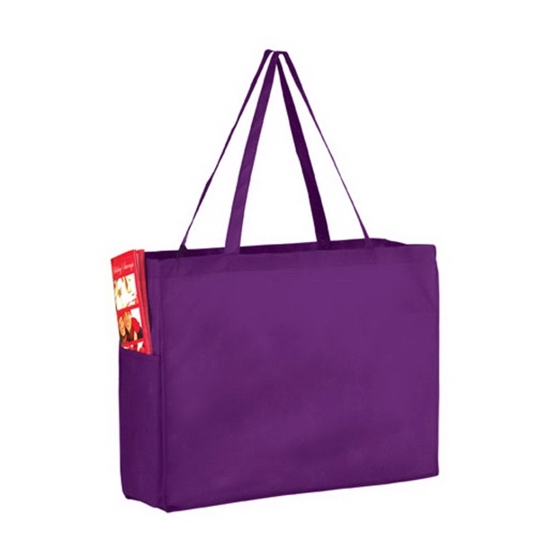 16" x 6" x 12" non-woven polypropylene tote bag with slip... from ASI 35290 American Ad Bag Co