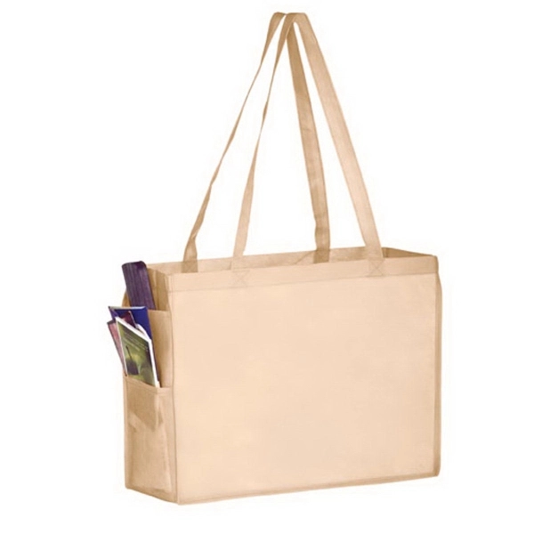 16" x 6" x 12" non-woven polypropylene tote bag with slip... from ASI 35290 American Ad Bag Co