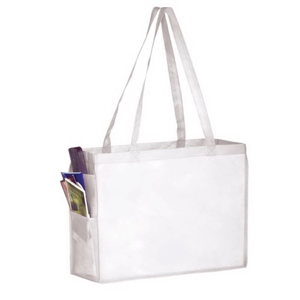 16" x 6" x 12" non-woven polypropylene tote bag with slip... from ASI 35290 American Ad Bag Co