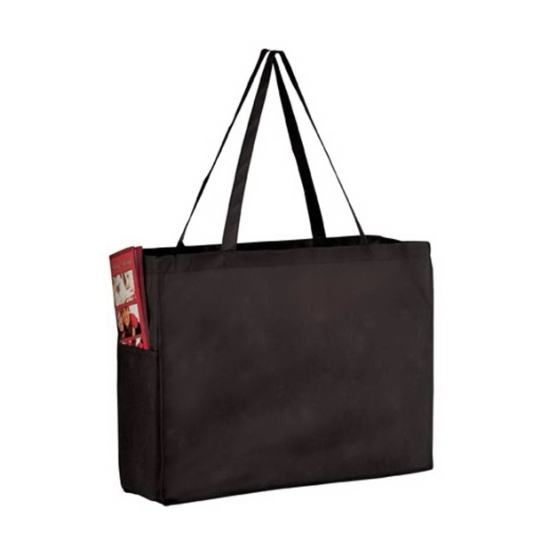 16" x 6" x 12" non-woven polypropylene tote bag with slip... from ASI 35290 American Ad Bag Co