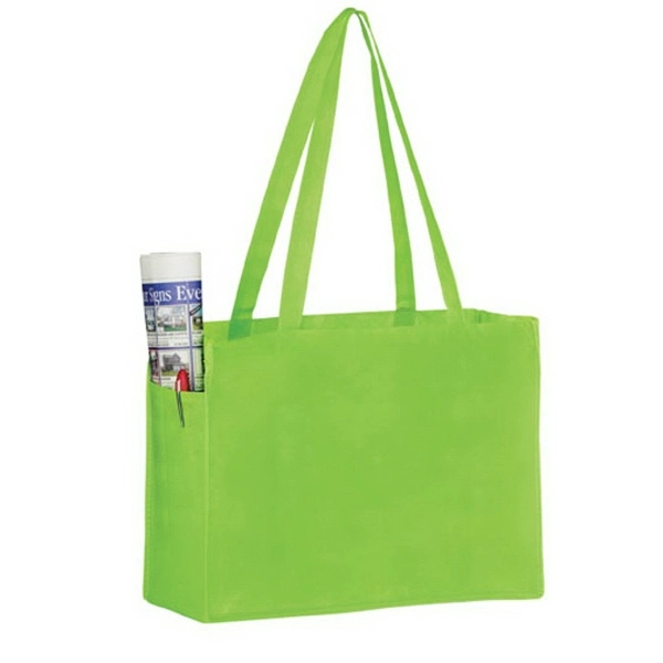 16" x 6" x 12" non-woven polypropylene tote bag with slip... from ASI 35290 American Ad Bag Co