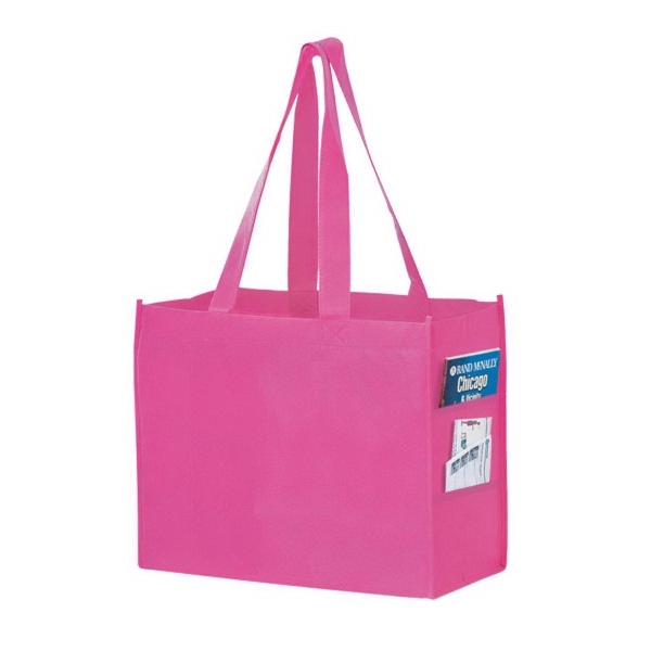 16" x 6" x 12" non-woven polypropylene tote bag with slip... from ASI 35290 American Ad Bag Co
