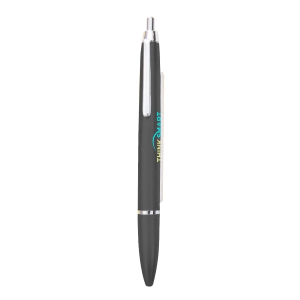 Click action plastic ballpoint pen with retractable pull out banner... from ASI 31517 Admart Products / Admart Line