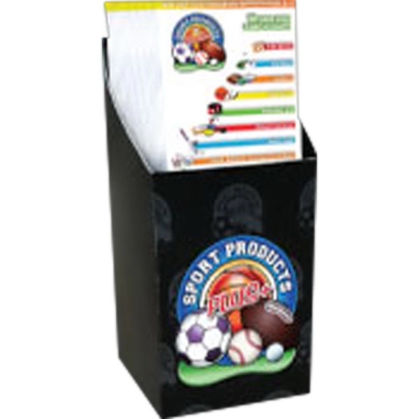 22" high, recyclable polypropylene corrugated plastic display table and catalog stand... from ASI 68207 MAC Specialties Ltd / Sport Products