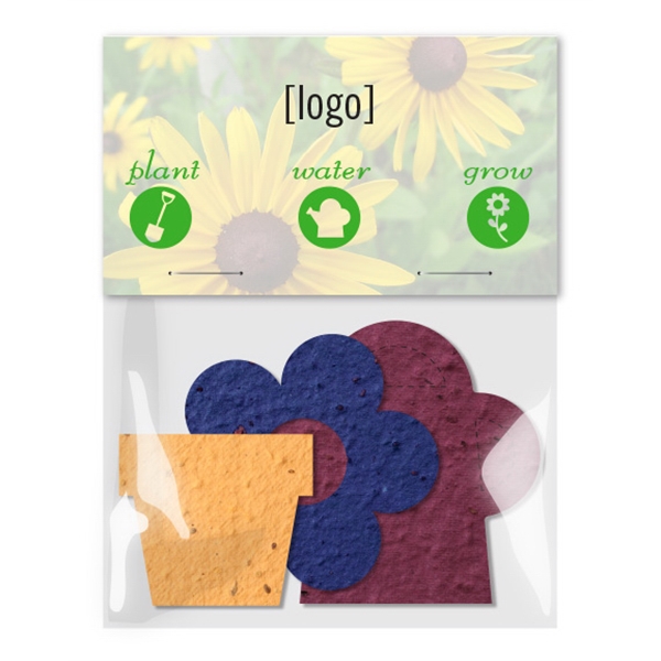 Seed paper shape pack, 3pack.... from ASI 40646 Bloomin Promotions / Bloomin' Promotions™