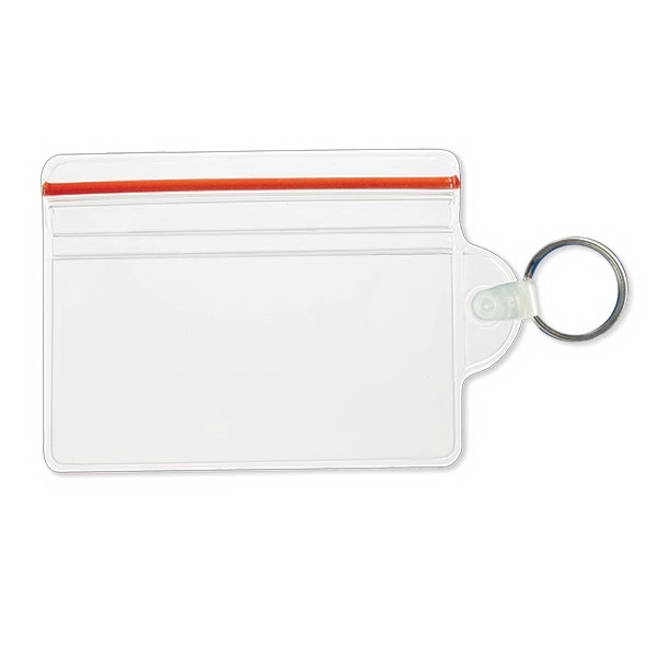 These credit-card-size resealable vinyl badge holders feature a zipper closure for... from ASI 79898 Promovision / PROMOVISION