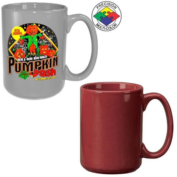 15oz Gloss Colored El Grande Mug with c-shaped handle.... from ASI 80093 Pyrographics / Pyrographics Line