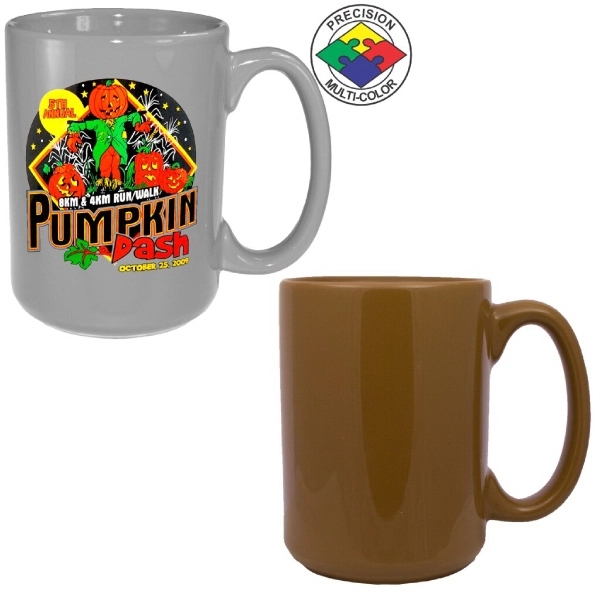15oz Gloss Colored El Grande Mug with c-shaped handle.... from ASI 80093 Pyrographics / Pyrographics Line