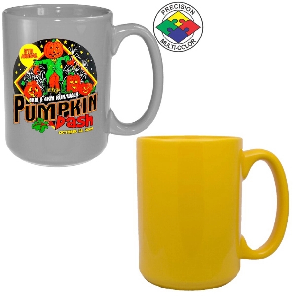 15oz Gloss Colored El Grande Mug with c-shaped handle.... from ASI 80093 Pyrographics / Pyrographics Line