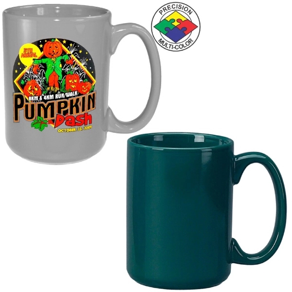 15oz Gloss Colored El Grande Mug with c-shaped handle.... from ASI 80093 Pyrographics / Pyrographics Line