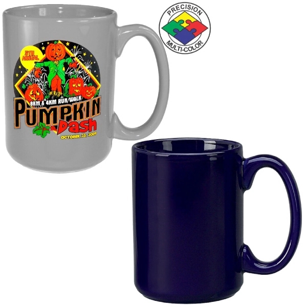 15oz Gloss Colored El Grande Mug with c-shaped handle.... from ASI 80093 Pyrographics / Pyrographics Line