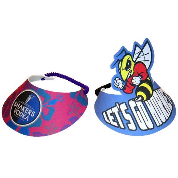 10" x 7" EVA foam rally visor printed with lead-free inks;... from ASI 68207 MAC Specialties Ltd / Sport Products