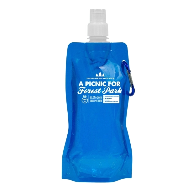 5" x 10" nylon and propylene collapsible 18 ounce bottle with... from ASI 62660 Innovation Line