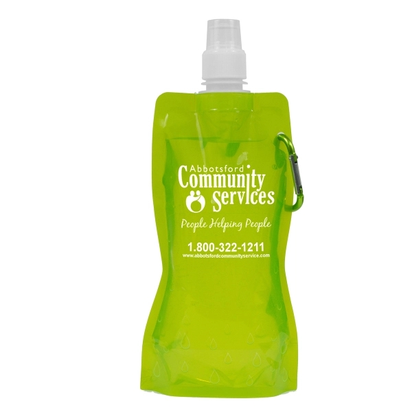 5" x 10" nylon and propylene collapsible 18 ounce bottle with... from ASI 62660 Innovation Line