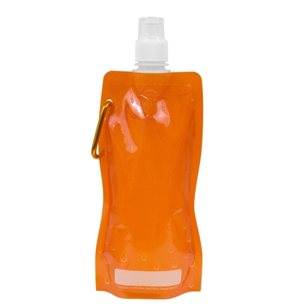 5" x 10" nylon and propylene collapsible 18 ounce bottle with... from ASI 62660 Innovation Line