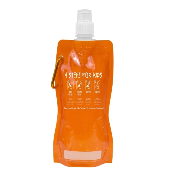 5" x 10" nylon and propylene collapsible 18 ounce bottle with... from ASI 62660 Innovation Line