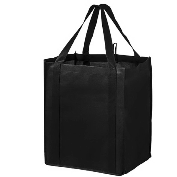 13" x 10" x 15" non-woven polypropylene wine and grocery tote... from ASI 35290 American Ad Bag Co