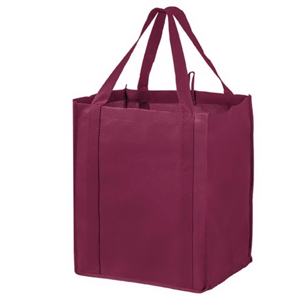 13" x 10" x 15" non-woven polypropylene wine and grocery tote... from ASI 35290 American Ad Bag Co