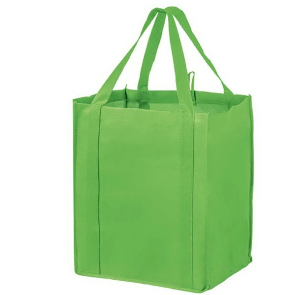 13" x 10" x 15" non-woven polypropylene wine and grocery tote... from ASI 35290 American Ad Bag Co