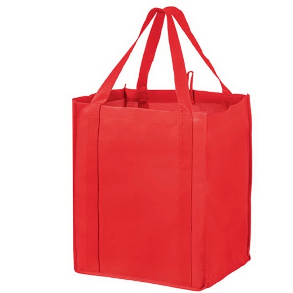 13" x 10" x 15" non-woven polypropylene wine and grocery tote... from ASI 35290 American Ad Bag Co