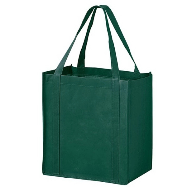 12" x 8" x 3" non-woven polypropylene  grocery tote with... from ASI 35290 American Ad Bag Co