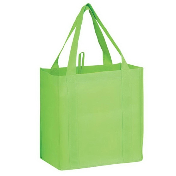 12" x 8" x 13" non-woven PP grocery tote with hanging... from ASI 35290 American Ad Bag Co