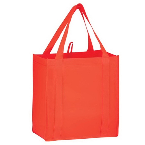12" x 8" x 13" non-woven PP grocery tote with hanging... from ASI 35290 American Ad Bag Co