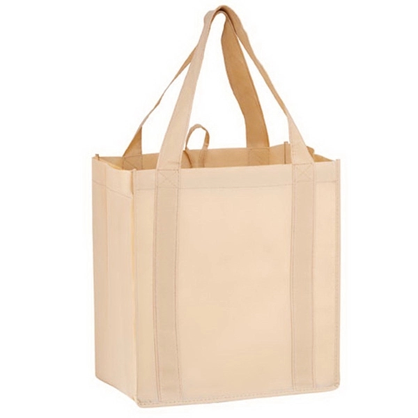 12" x 8" x 13" non-woven PP grocery tote with hanging... from ASI 35290 American Ad Bag Co