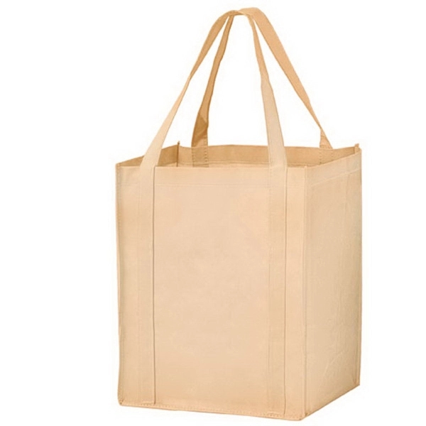 13" x 10" x 15" non-woven PP grocery tote with gusset,... from ASI 35290 American Ad Bag Co