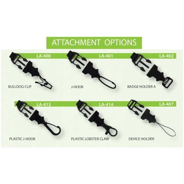 3/4" wide x 36" long polyester ClipAway Lanyard.... from ASI 31978 Admanline