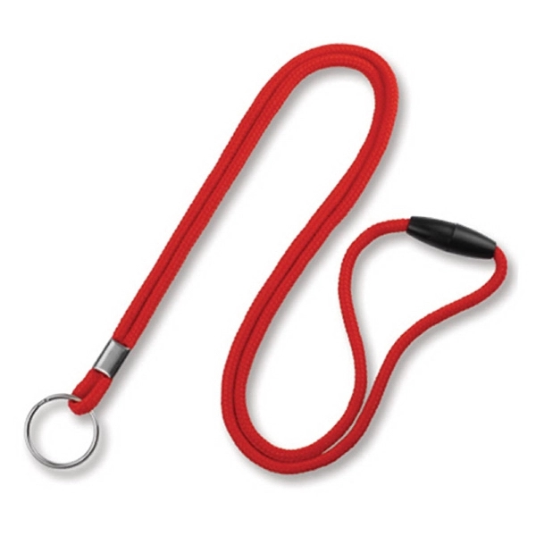 Available Same Day! These blank round braided polyester lanyards come with... from ASI 79898 Promovision