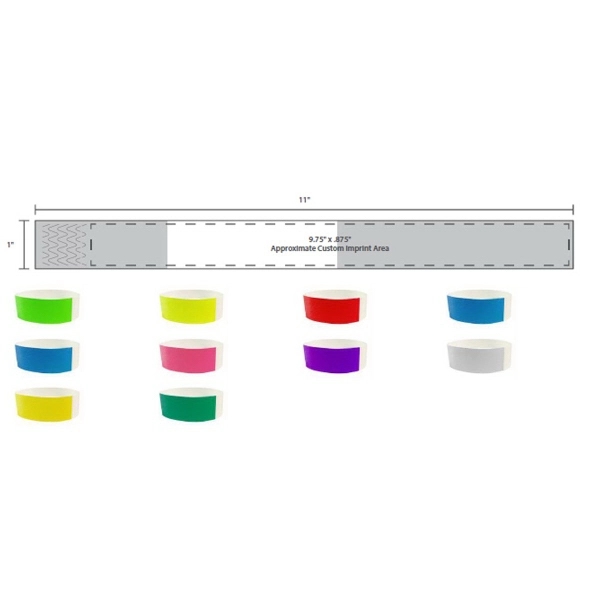 Direct thermal wristband in stock colors.... from ASI 32187 Advance ID / Advance ID Wristbands