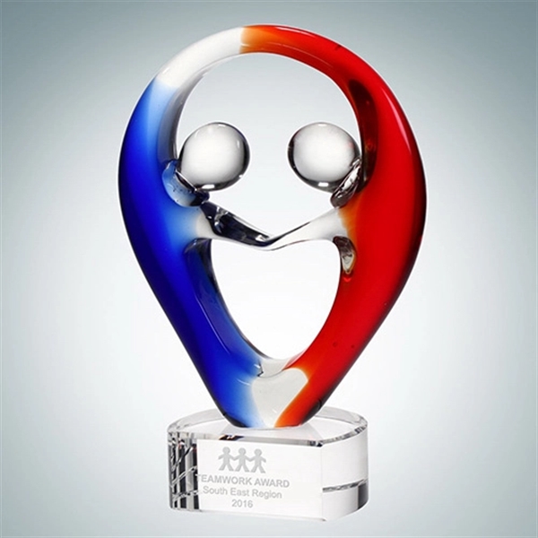 Partners in Crime award is an ideal art glass, art piece... from ASI 47791 Best Deal Awards / Best Deal Awards