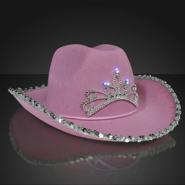 Stock light up country western pink cowgirl hat. Blank.... from ASI 34194 ALightPromos / Alight Promotional Products
