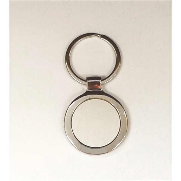 Silver Round Key Chain... from ASI 55540 Furniward Company