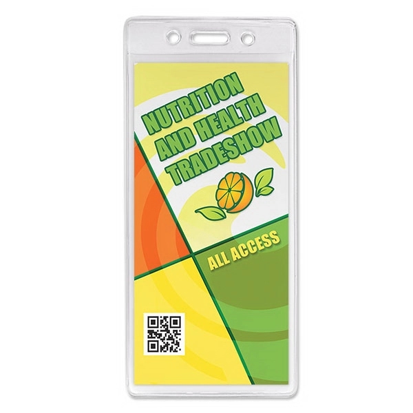 Extra large, 1-pocket, event-size vinyl badge holders are perfect for displaying... from ASI 79898 Promovision / PROMOVISION