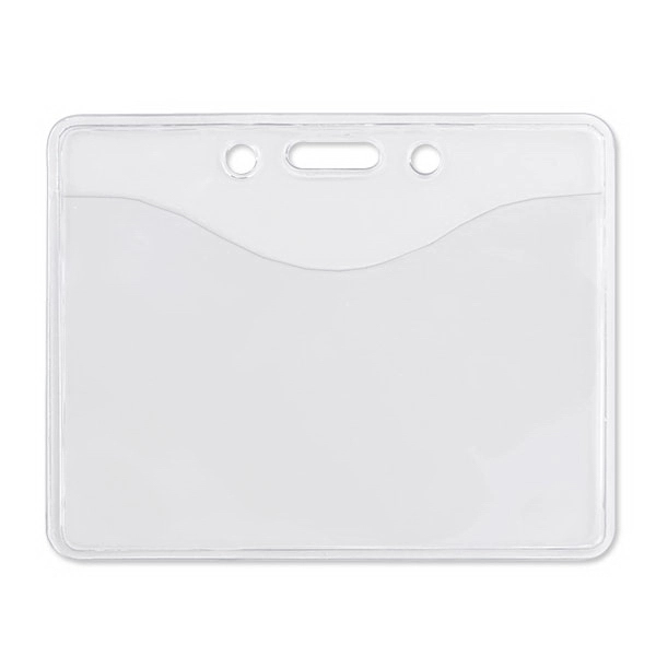 Premium grade vinyl badge holders feature standard slot and chain holes... from ASI 79898 Promovision / PROMOVISION
